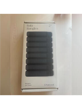 2LB Bala Bangles Charcoal Gray Workout Ankle Wrist Weights Pilates Yoga